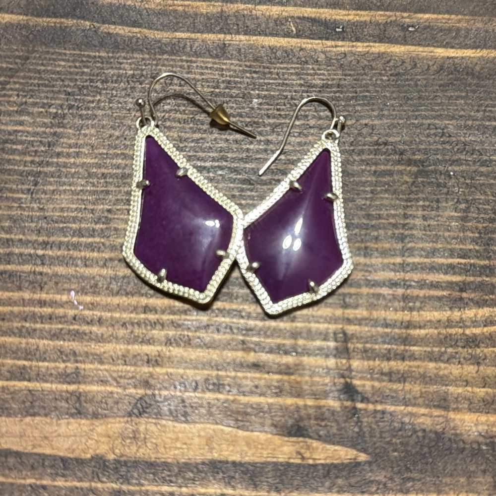 Purple Kendra Scott earrings